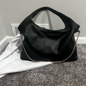 EUC Mina Baie Black Leather/Gold Hardware Sienna